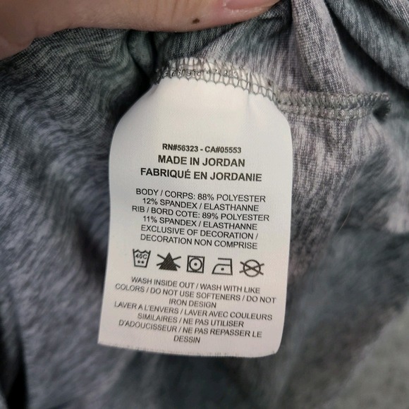 Nike Running Element Hoodie Women's M Grey Dri-Fit Thumb Holes Stretch Mock Neck - Picture 8 of 9